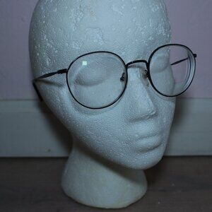 Vogue VO4183 Oversized Black Metal Round Eyeglasses Frames